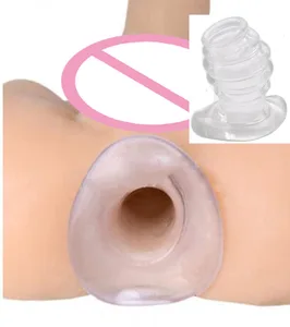 Туннельная Анальная пробка для анального секса, ребристая Анальная пробка, ребристая Анальная пробка, для взрослых, интимные игрушки для женщин мужчин