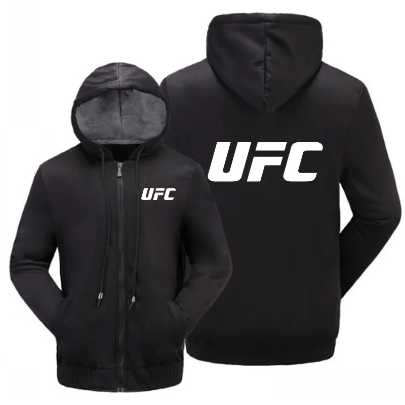 UFC Письмо печати логотип мужская куртка толстовка мужские толстовки теплое
