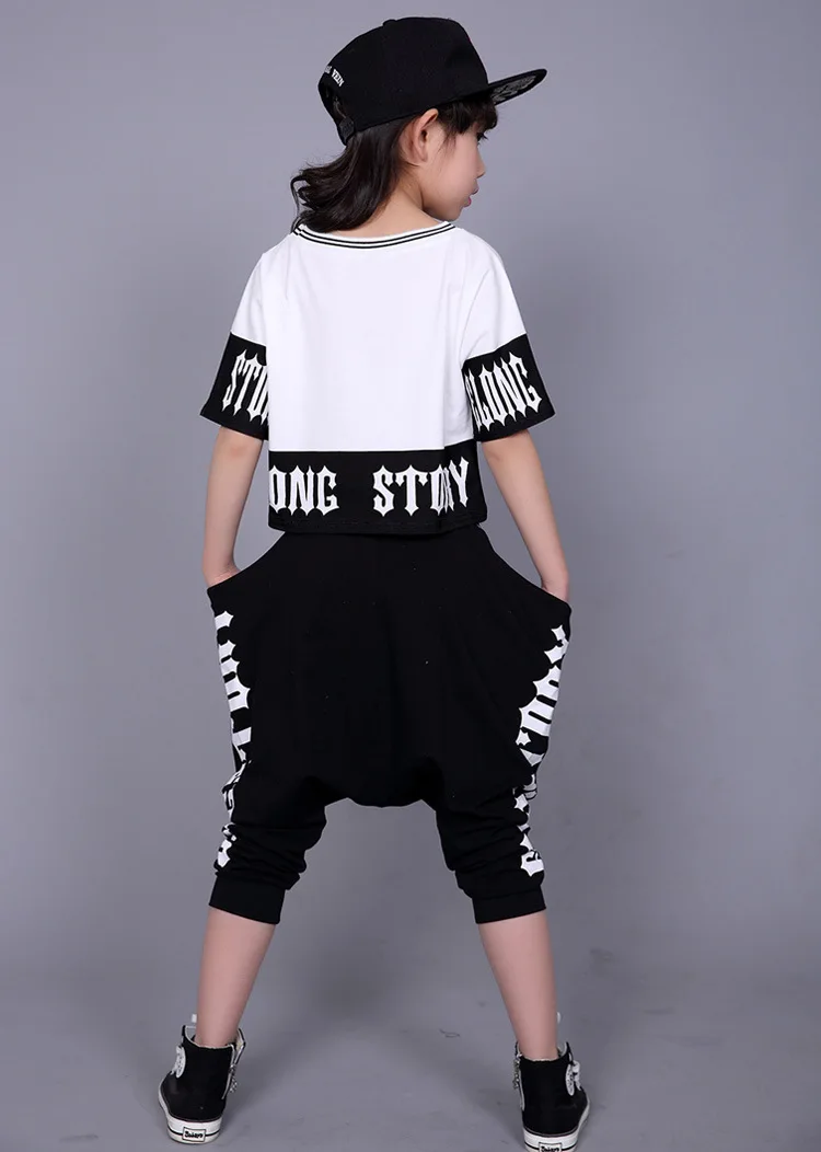 Girl Jazz Dance For Girls Street Costumes for Kids Hip Hop Dancing Performance Boys |