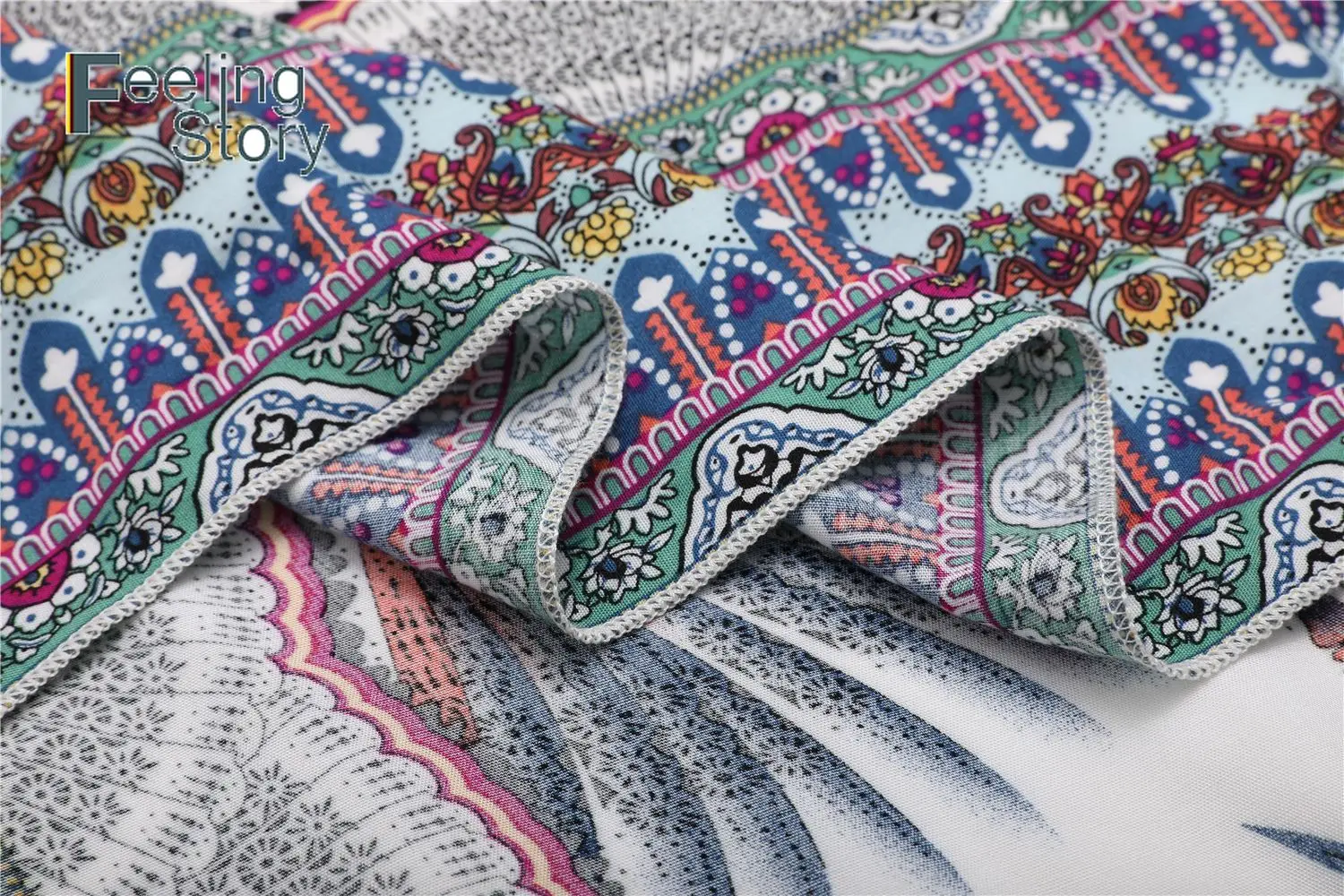 Цветочный принт Boho Макси платье женские платья новое поступление 2019 свободный