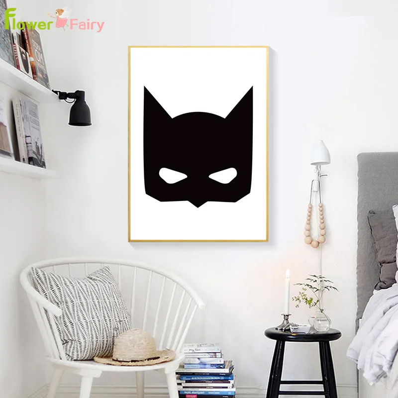 Постеры с рисунками из мультфильма Супермен Бэтмен Детские постеры для