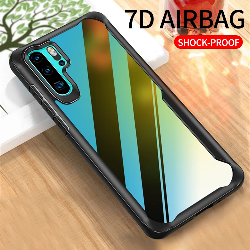 Прозрачный противоударный силиконовый чехол-рамка для huawei P20 P30 Pro mate 10 20 Lite Nova 4 3 3i 3E P Smart Plus Y6 Y7 Y9