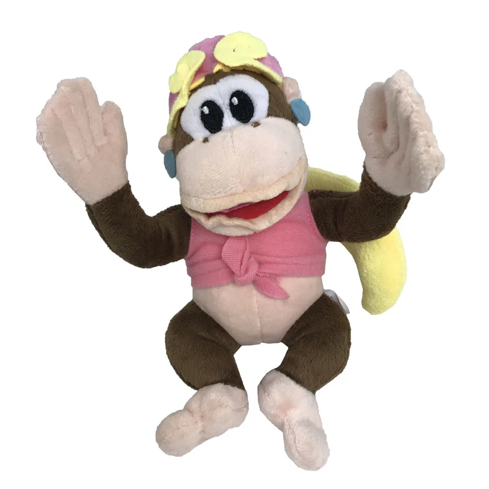 Sister Dixie 3 стиля аниме Super Mario Bros Donkey Kong Diddy Kong сестра Dixie Peluche Кукла Плюшевая мягкая детская игрушка Рождественский подарок - Цвет: Sister Dixie