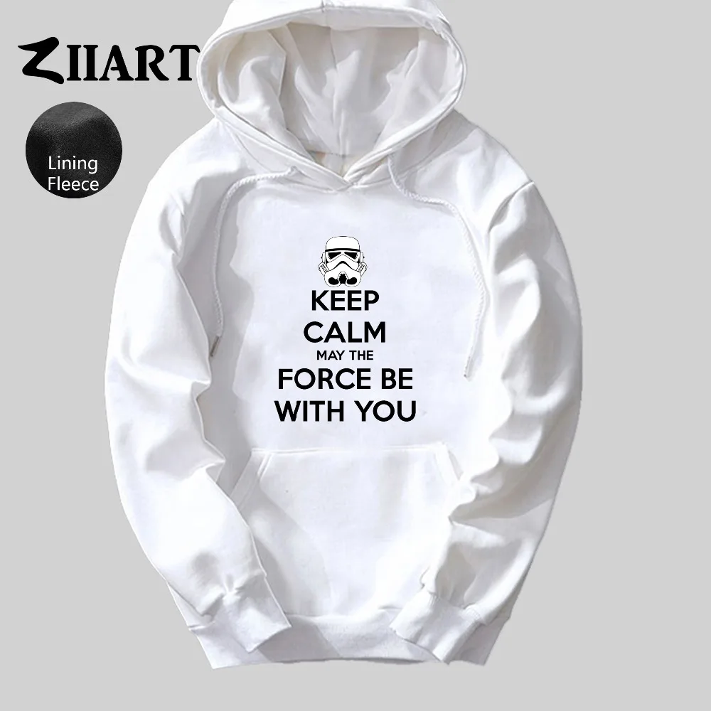 Звездные войны KEEP CALM MAY THE FORCE BE WITH YOU/Одежда для пары осенне-зимние флисовые