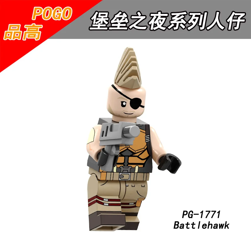 Оранжевый For Fort Night Game Battle Default Skin Omega Zoey Cuddle Team Leader Teknique Brite Gunner Carbide Building Block toys - Цвет: Оранжевый
