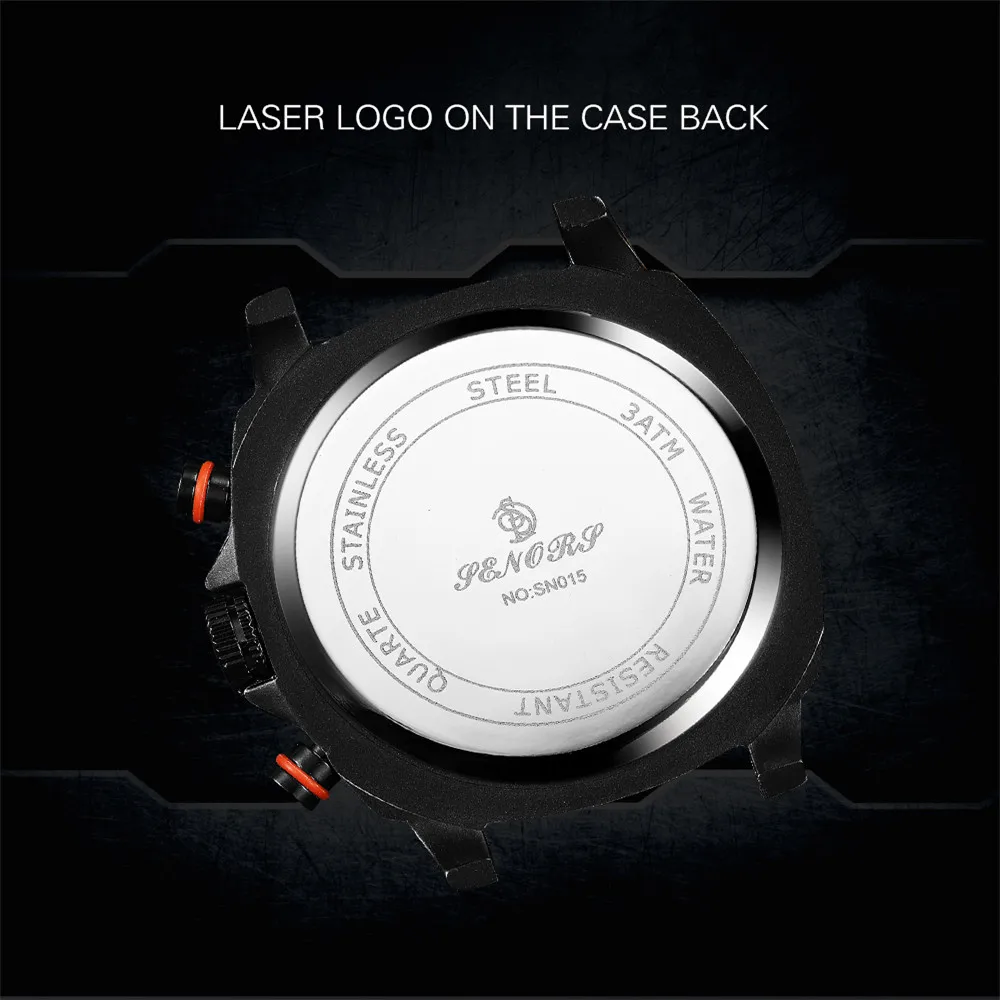 Модные мужские спортивные часы Водонепроницаемый возможностью погружения на