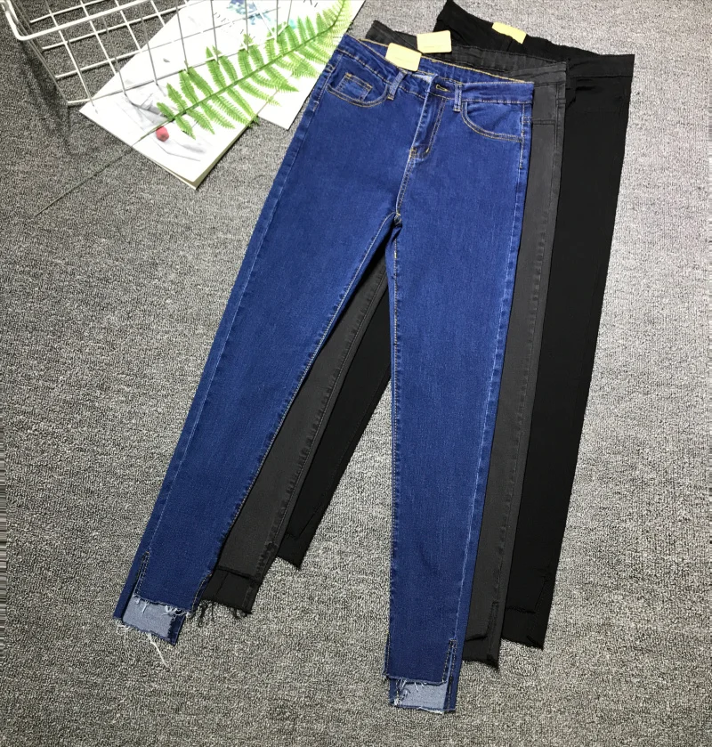 Cheap wholesale 2018 new autumn winter Hot selling women's fashion casual  Denim Pants G331