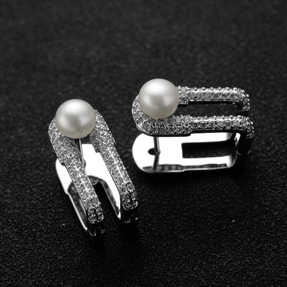 Женские серьги брошки ZK30 модные с камнями|pin earrings|earrings for womenfashion earrings women |