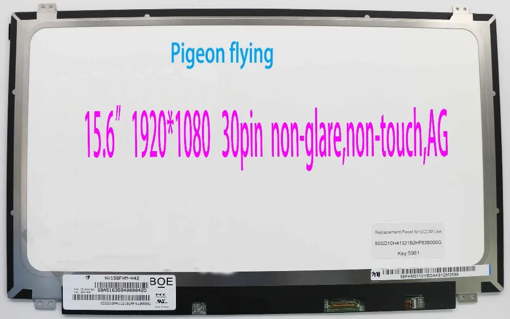 Lenovo Thinkpad P50 15, 6 30pin non-glare, non-touch, AG LCD FRU 00NY642 00NY641 00NY643 (B156FHM-N42)