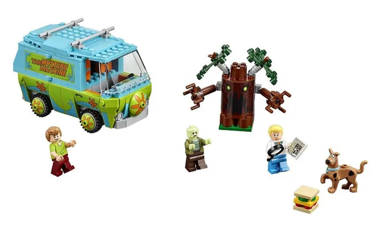 Оригинальные фигурки Scooby Doo 10430 таинственная машина совместимая с legoland 75902