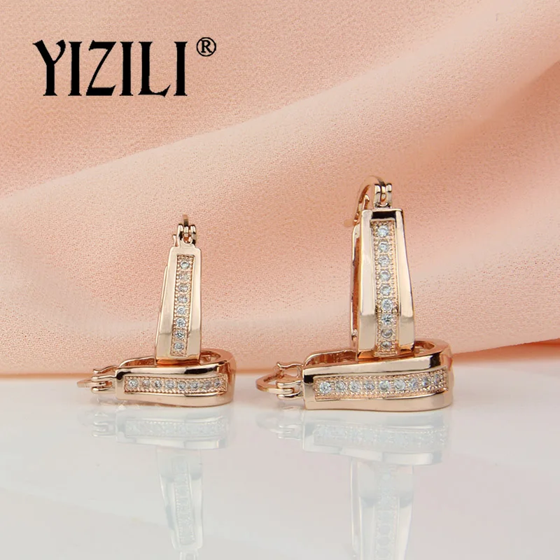 Роскошные модные висячие серьги YIZILI из натурального циркона свадебные ювелирные