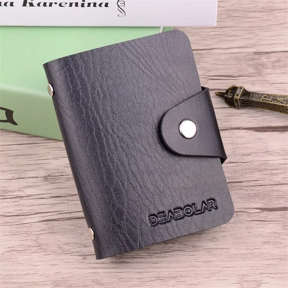 

Hot Sale New Top PU Leather Function 12 Bits Card Case Business Card Holder Men Women Credit Card Bag ID Card Wallet porte carte