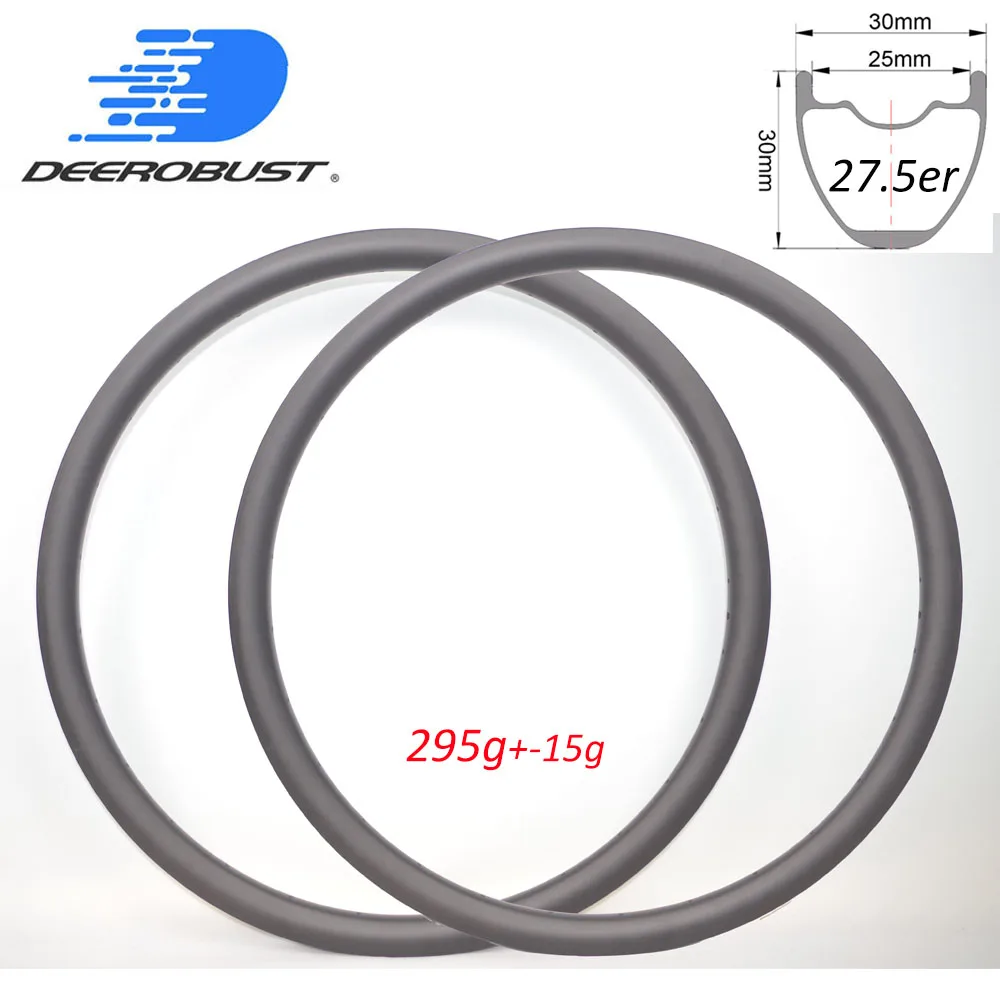 Карбоновые диски MTB XC 295g 650B 30 мм x 27.5er UD матовый глянцевый 24H 28H 32H для пересеченной