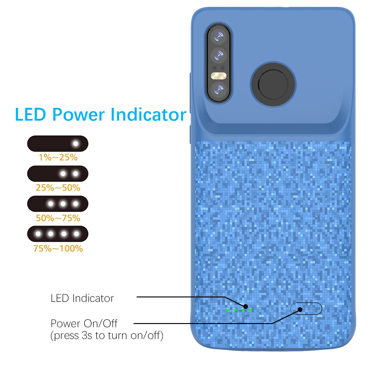 4700 мА/ч чехол для внешнего резервного аккумулятора huawei P30 Lite зарядного устройства