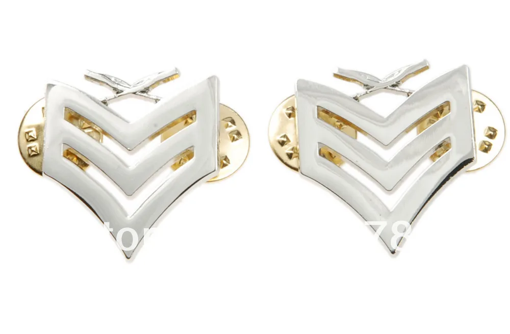 Значок металлический Серебряный 34005 пара США Морская пехота USMC SERGEANT INSIGNIA |