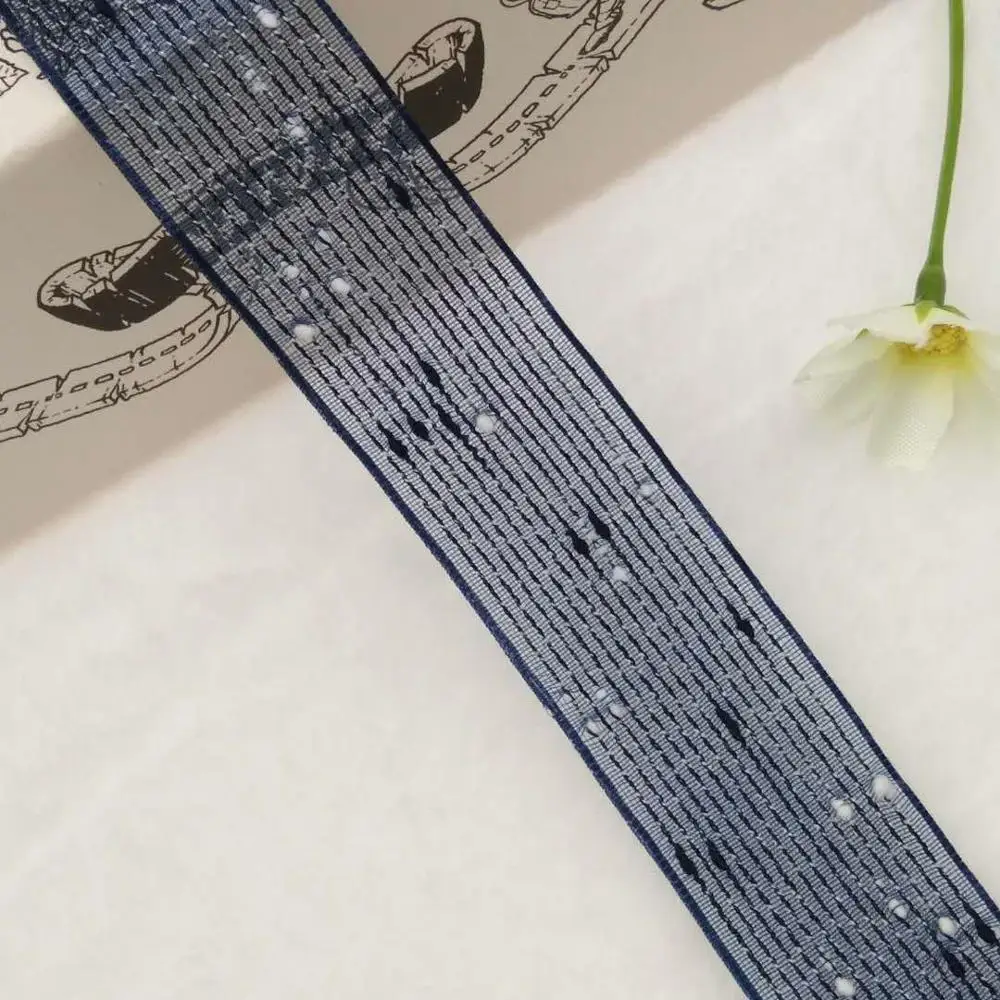 

Korean multi-color classic ribbon slub yarn jump snow yarn with diy webbing
