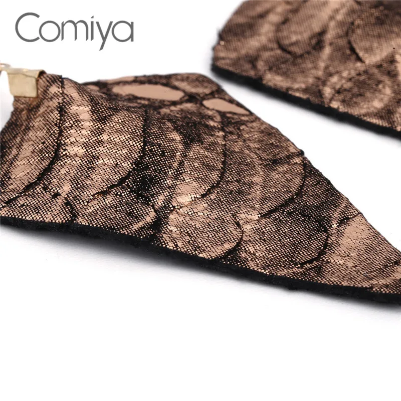 Comiya Мода Большой Серьги Винтаж золото цвет Этническая стильный цинковый сплав