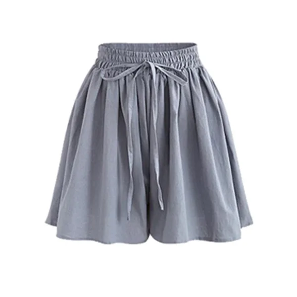 Suvance Summer Casual 6 Solid Color Patchwork Big Size M-6xl Loose Elastic Women Shorts | Женская одежда
