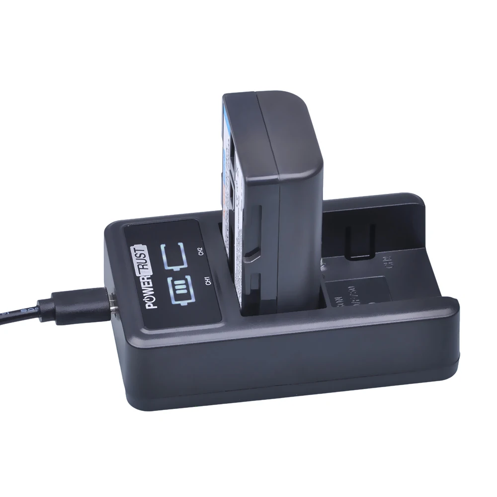 PowerTrust LED Dual USB Charger для Sony NP-FM50 NP-FM70 NP-FM90 NP-FM500h NP-F550 NP-F570 NP-F750 NP-F770 | Электроника