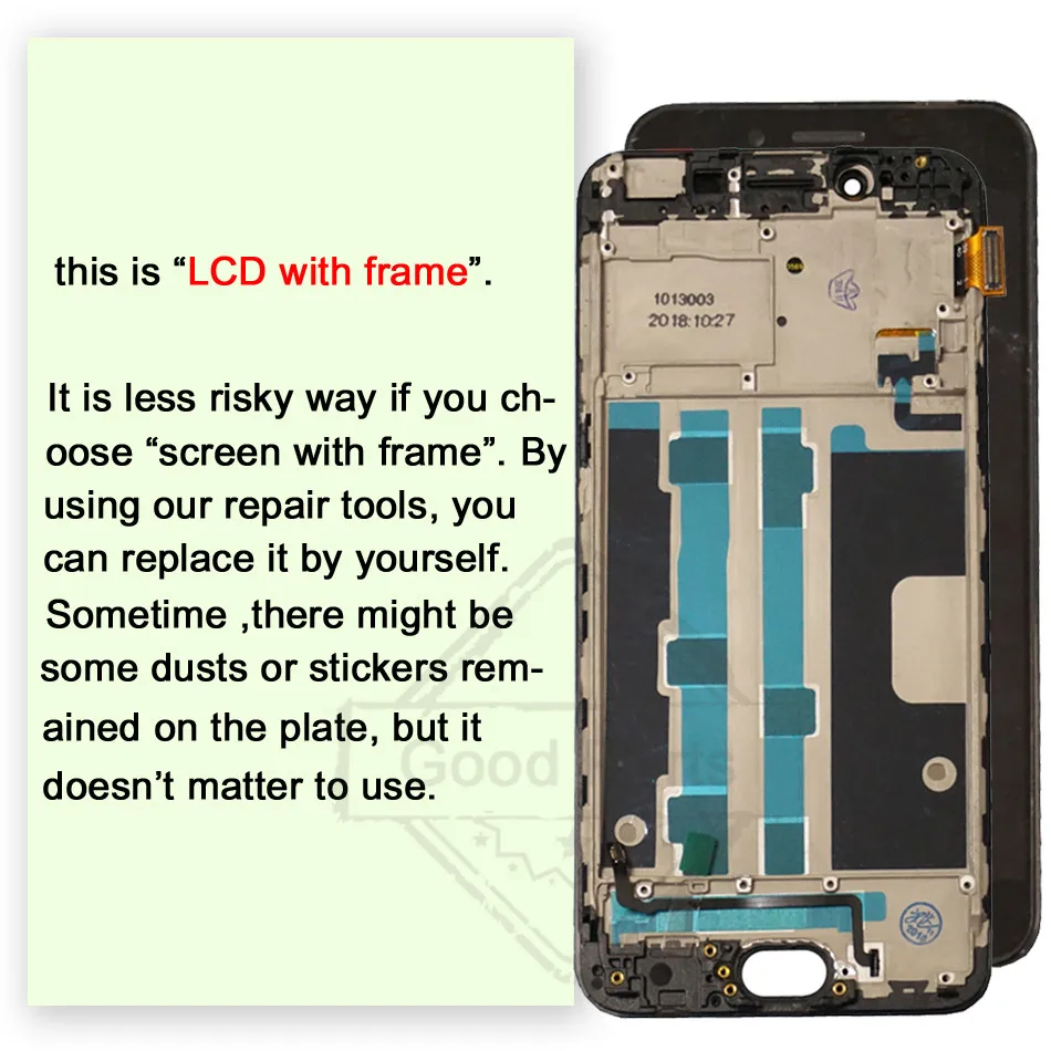 100% Протестировано для 5 &quotOppo R9S ЖК экран дисплей + сенсорная панель дигитайзер Oppo