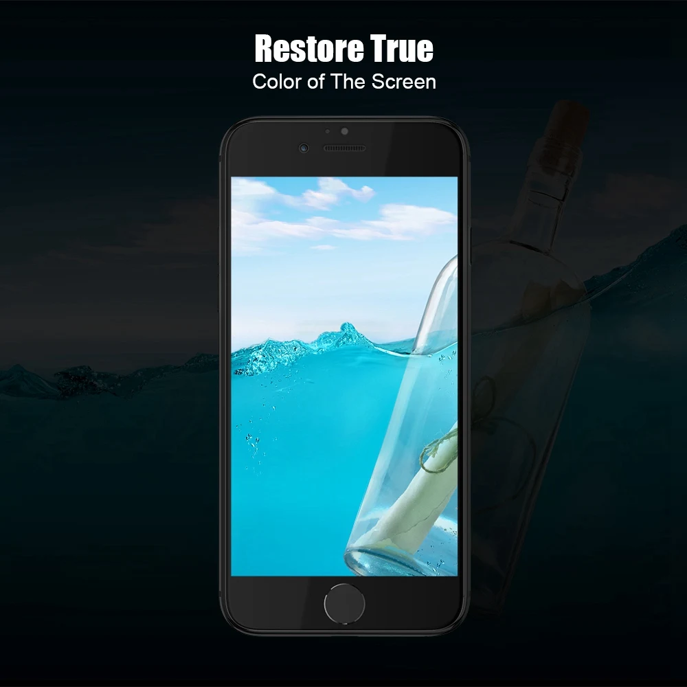 FLOVEME 0.2мм закаленное Стекло для iPhone 6 7 Plus 9H твердость полное покрытие Защитная