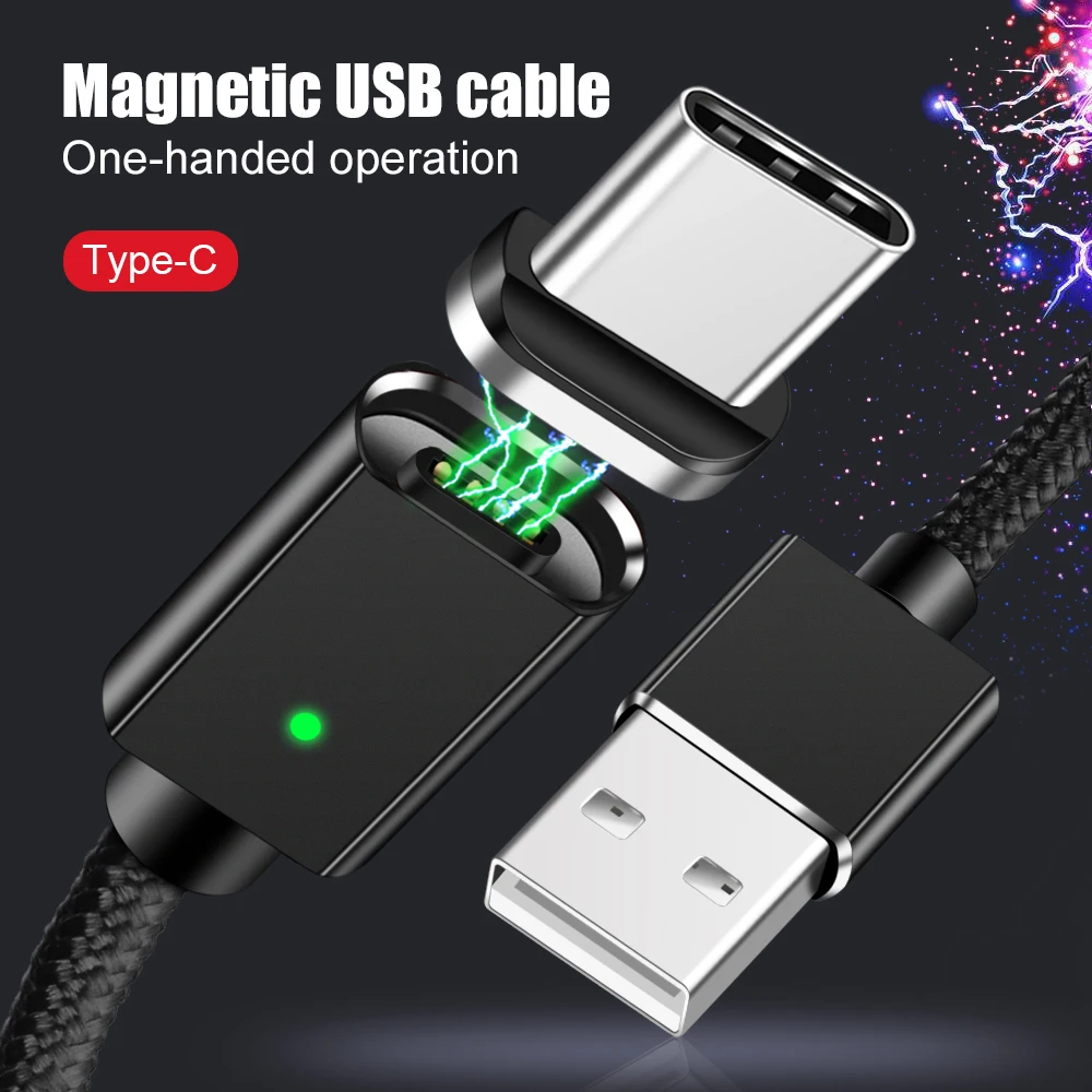 Магнитный USB-кабель OLAF Type-C для быстрой зарядки и передачи данных Samsung S8 S9 Plus Note 8 9