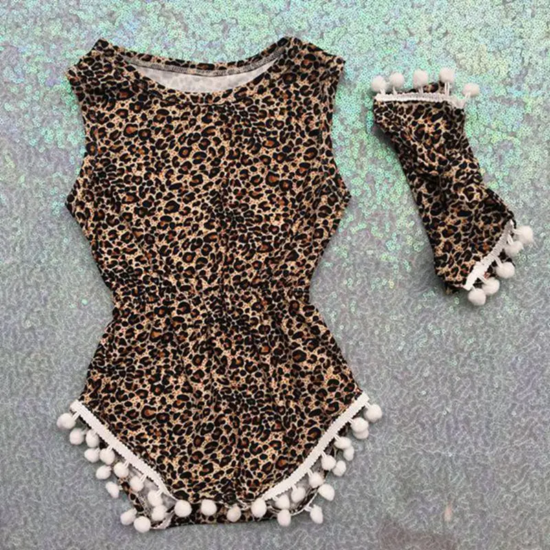 Комбинезон с помпонами для маленьких девочек детский пляжный костюм цветочным