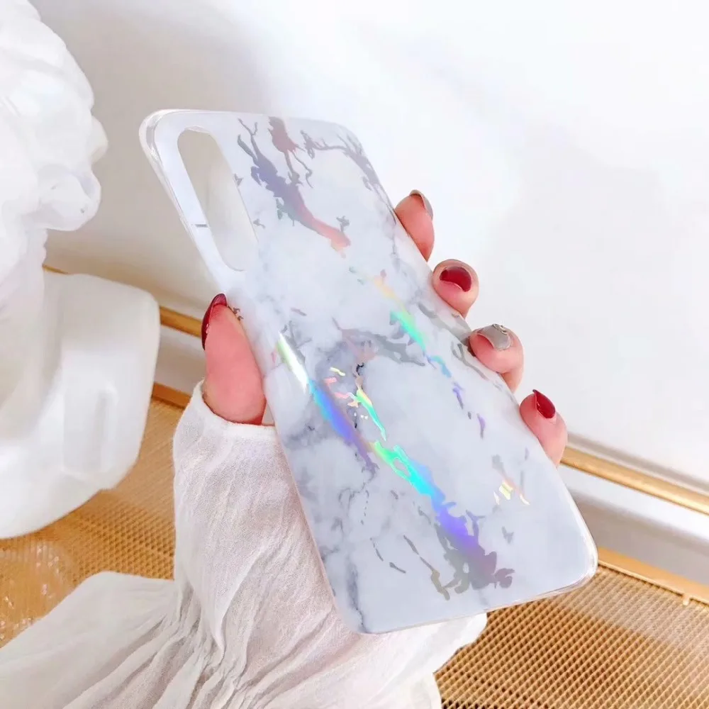 Dazzle Чехлы под мрамор для Huawei P20 Pro Lite Nova 3 3e 3i 2s Honor 10 чехол противоударный