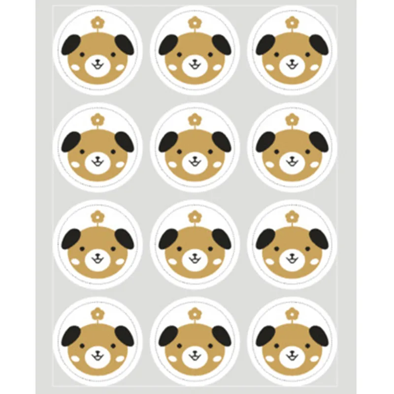 stickers for dog bag Милые собака и кошка пластик, целлофан для конфет и печенья подарочные пакеты Glassine чехол свадебное мероприятие товары для вечеринки, дня рожденья xmas - Color: stickers for dog bag