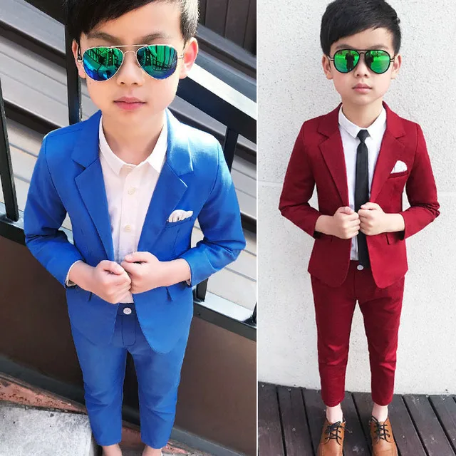 Boys Blazer &amp pants for party wedding Spring Children's Clothing Sets baby boy sports suit sets kids clothing boys formal suits |