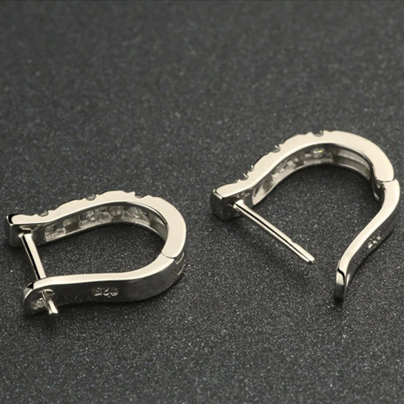 Женские сережки-арфы сережки с серебряным покрытием сережки-шнеки модные