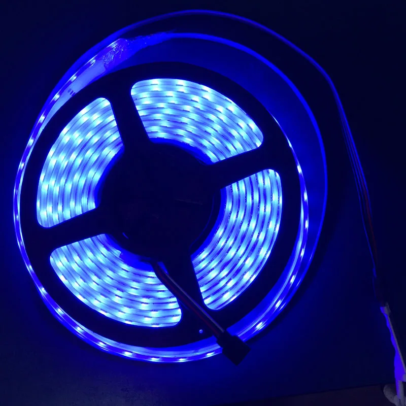 Экспресс Доставка 100 шт. 5050 Водонепроницаемый RGB 5 м 600 светодиодный двухрядные