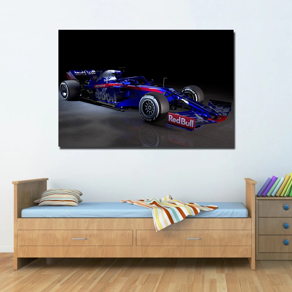 Toro Rosso STR14 F1 гоночный автомобиль плакат настенные художественные картины для гостиной домашний Декор без рамы холст живопись