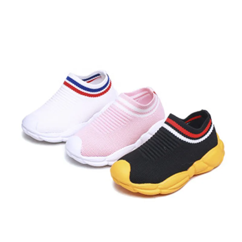 2019 Spring Children Black Casual Fashion Trainer Baby Boy High Top Sneaker Toddler Girl Brand Breathable Sport Shoe S8V49 | Детская