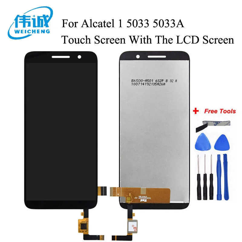 Для Alcatel Работает с любым оператором 1 ЖК дисплей 5033 5033A 5033J 5033X 5033D 5033T Сенсор