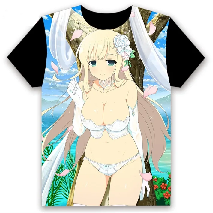 27 Модная футболка аниме Senran Kagura Shinovi Versus Kayano Ai, косплей, короткий рукав, унисекс, повседневная черная футболка, летняя забавная футболка - Цвет: 27