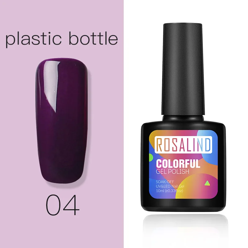 Plastic 04 ROSALIND Гель-лак для ногтей поли для ногтей УФ цвета светодиодный праймер набор для дизайна ногтей гибридные Лаки гель лак набор строитель верхнее покрытие - Цвет: Plastic 04