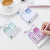 1pcslot korean stationery memo pads 6 colors index sticker sticky note decoration convenience stickers office learning supplies