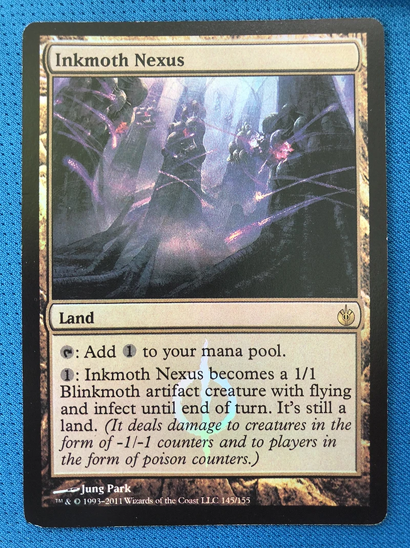 Inkmoth Nexus Mirrodin осажденная фольга волшебник ProxyKing 8 0 VIP Бесконтактная карта для сбора