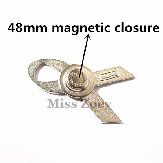 48 magnetic closure PBR016(12), 30 мм/40 мм/48 мм Высота сплав рака груди понимание ювелирные изделия подарок эмаль розовая ленточная Брошь булавка для женщин - Окраска металла: 48 magnetic closure