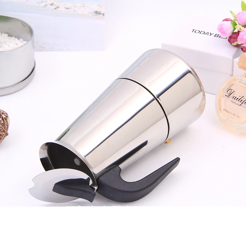 Кофейник из нержавеющей стали Moka, кофейник Mocha, эспрессо, латте, плита, фильтр, кофейники, 100 мл, 200 мл, 300 мл, 400 мл, Перколятор, инструменты