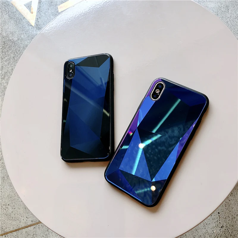 GlamPhoneCase Новый закаленный стеклянный Телефон чехол для iPhone 7 8 чехлов защитный 6 6s