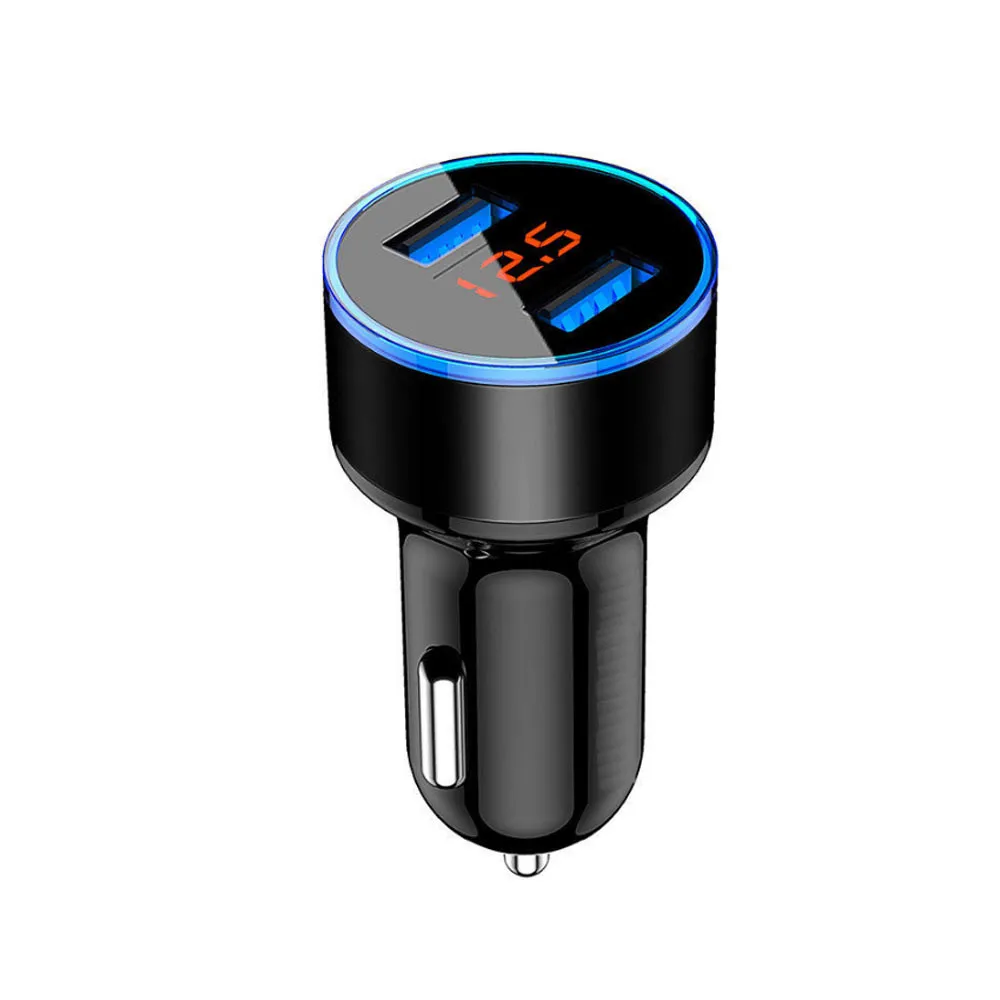 Автомобильное зарядное устройство USB 3 1 А 12 В 24 адаптер для прикуривателя с ЖК