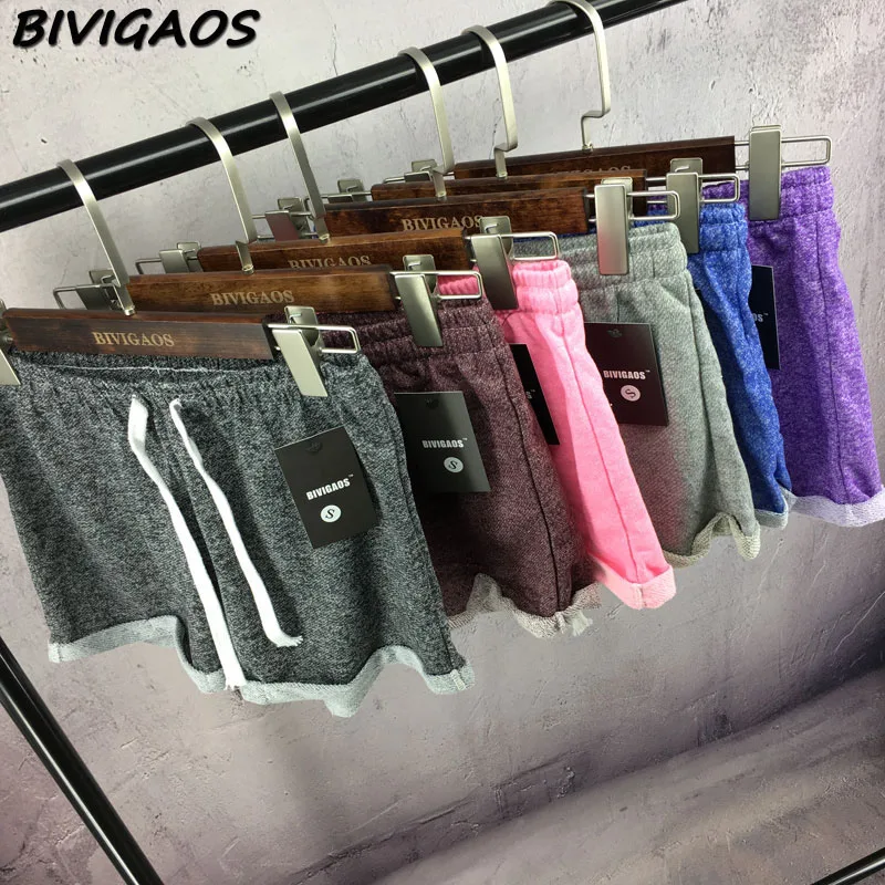 Летние женские новые махровые шорты с завязками широкие домашние Свободные