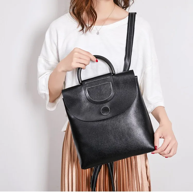 Рюкзак из 2019 натуральной кожи кожаная сумка для женщин новый корейский модный