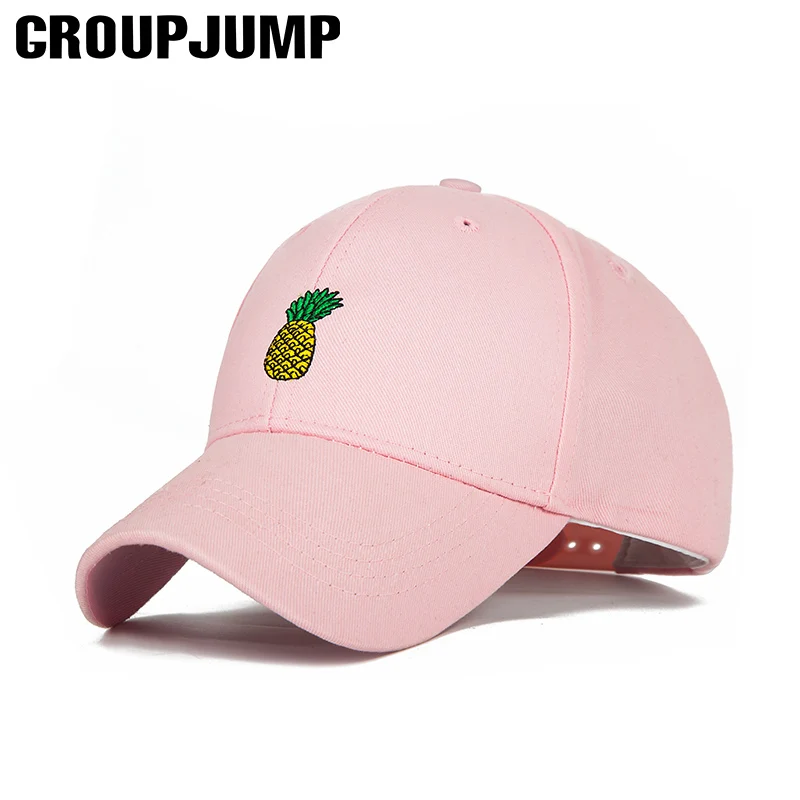 Новые бейсболки женские с вышивкой ананаса Смешные свежие фрукты шляпка