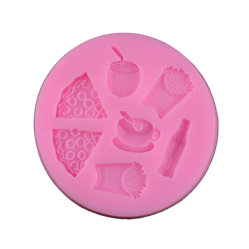 

3D Hamburger Shape Cake Decorating Fondant Silicone Sugar Craft Mold