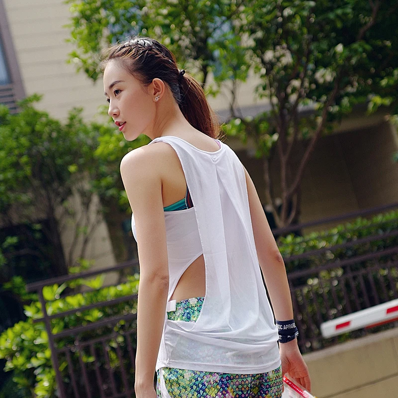 CHU YOGA 2018 летние женские майки для йоги без рукавов Топ фитнеса сетчатые дышащие