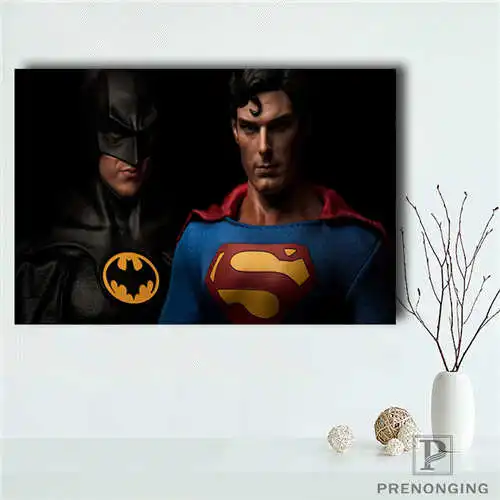 Пользовательские Бэтмен против Супермен (1) Печатный постер ткань стены
