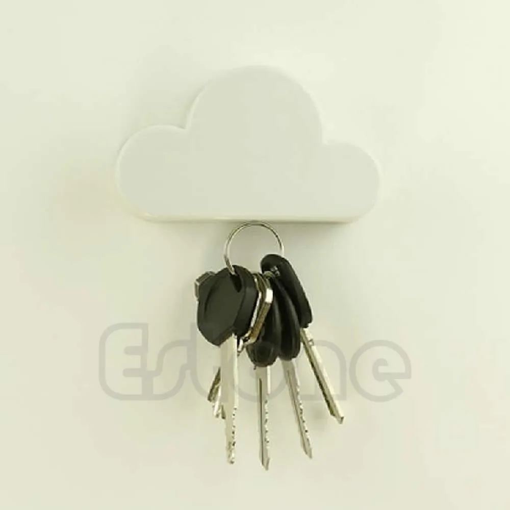 White Cloud Shaped Magnetic Key Holder Wall Hook Hanger Gift Home | Автомобили и мотоциклы